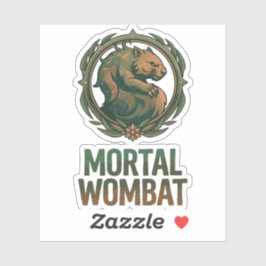 Adesivo Wombat Mortal