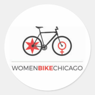 Adesivo Women Bike Chicago - Design Urbano em Direita