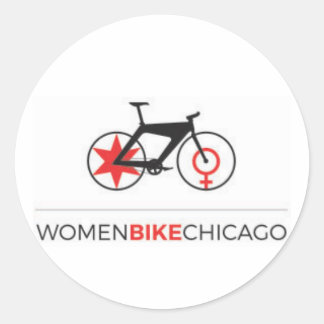 Adesivo Women Bike Chicago - Sleek Bike Stickers