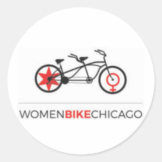 Adesivo Women Bike Chicago - Tandem Bike Stickers