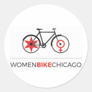 Adesivo Women Bike Chicago - Viagem ao trabalho de Bike