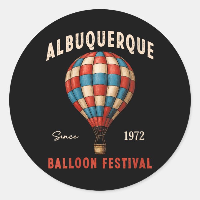 Adesivo Womens Albuquerque Balloon Festival New Mexico Fie (Frente)