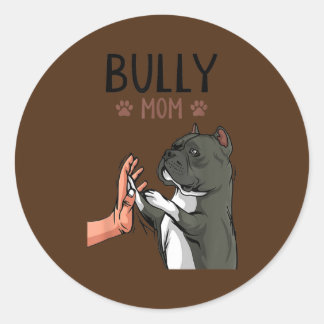 Adesivo Womens American Bully Mom Dog Mama Dog Holder 