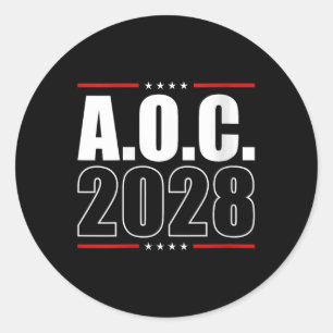 Adesivo Womens Aoc 2028 A.o.c. 2028 Para O Presidente Aoc 