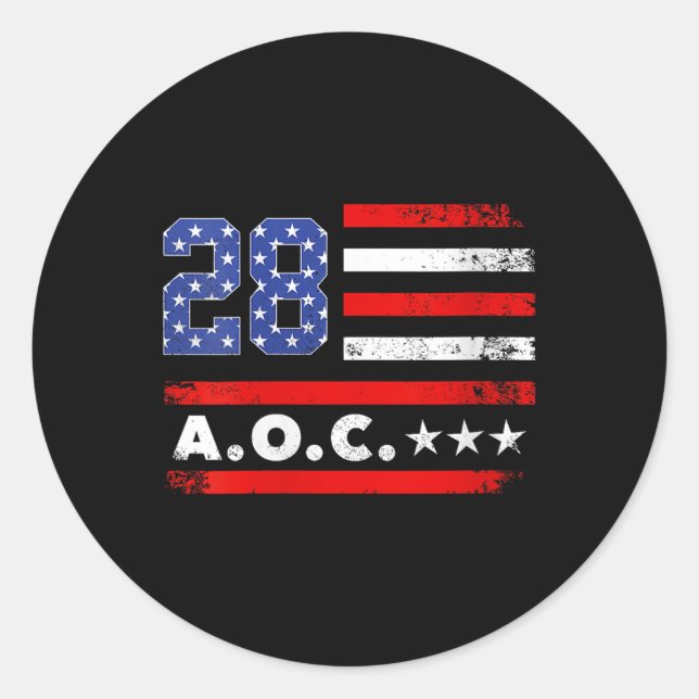 Adesivo Womens Aoc 2028 A.o.c. 2028 Para Presidente Americ (Frente)