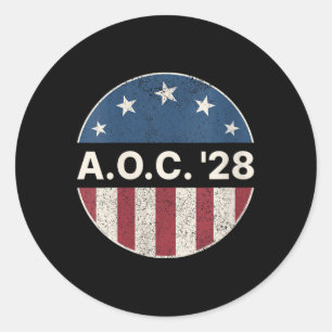 Adesivo Womens Aoc 2028 A.o.c. 2028 Para Presidente Americ
