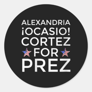 Adesivo Womens Aoc Para O Presidente Alexandria Ocasio-cor