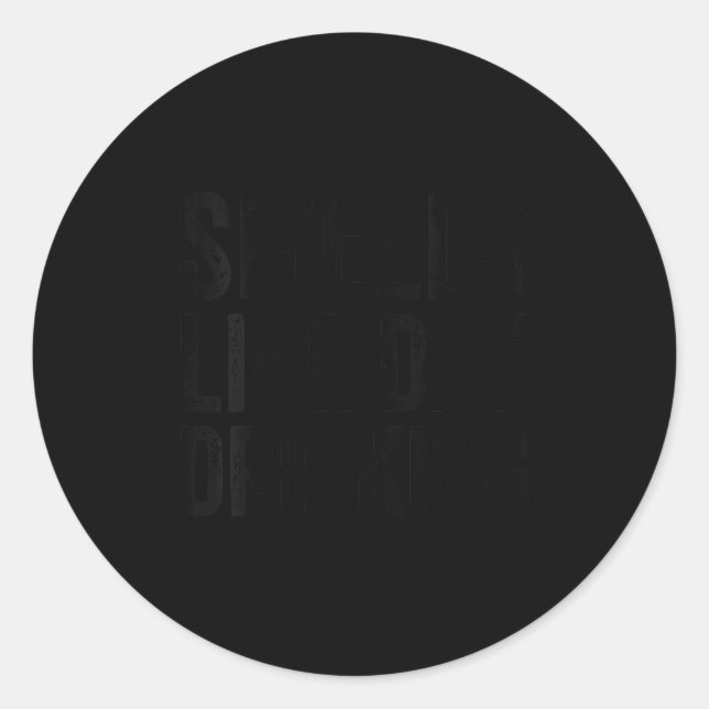 Adesivo Womens Funny Drinking Shirt For Men Women Smells L (Frente)