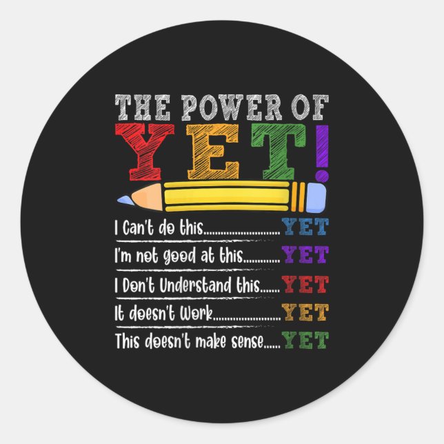 Adesivo Womens Growth Mindset Teacher Motivational Sitive  (Frente)