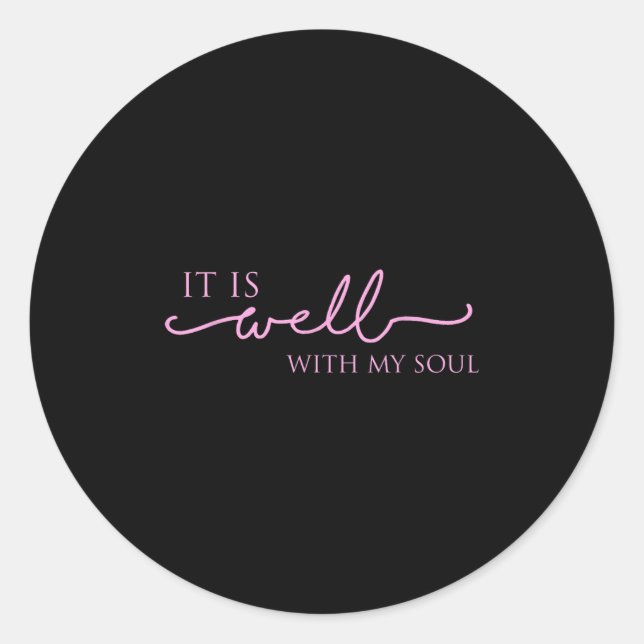 Adesivo Women's It Is Well With My Soul Nk Motivation  (Frente)