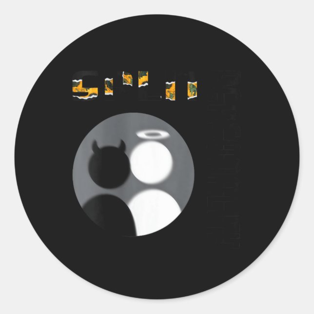 Adesivo Womens New Split Ity Cool Angel Devil V-neck  (Frente)