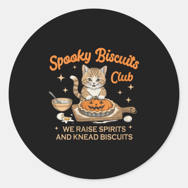 Adesivo Womens Soky Biscuits Club Halloween Baking Bakery (Frente)