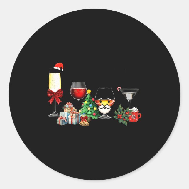 Adesivo Womens Spellbind Wine Gl Of Santa Claus Gift Chris (Frente)