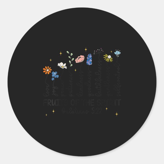 Adesivo Womens The Fruits Of The Srit Christian Wildflower (Frente)