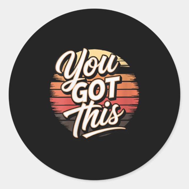 Adesivo Womens You Got This – Retro-insred Motivational V- (Frente)