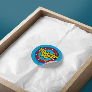 Adesivo Wonder Woman Circle & Stars Logo