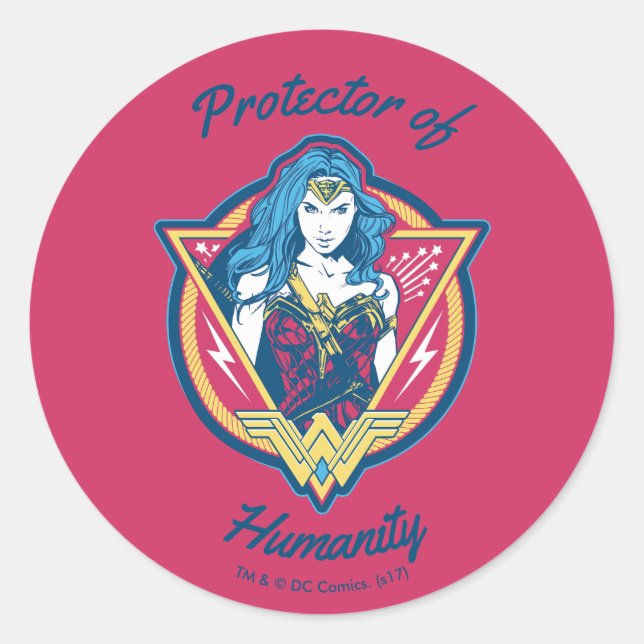 Adesivo Wonder Woman Tri-Color Graphic Template (Frente)