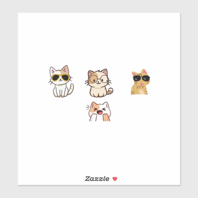 Adesivo Wonderful cats  (Folha)