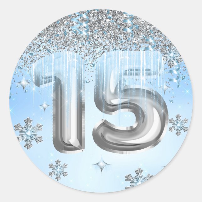 Adesivo Wonderland Balloons Quinceanera (Frente)