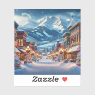 Adesivo Wonderland de inverno em Crested Butte, Colorado