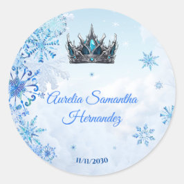 Adesivo Wonderland de inverno Quinceañera Calcamonia