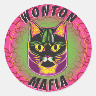 Adesivo Wonton Mafia Cat Sticker