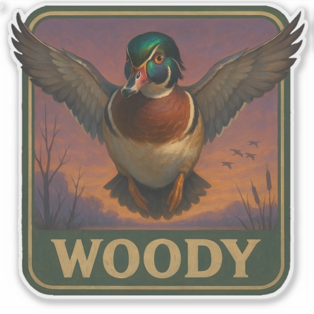 Adesivo Wood Duck Sticker (Frente)