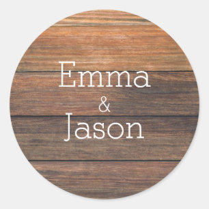 Adesivo Wood Grain Rustic Names