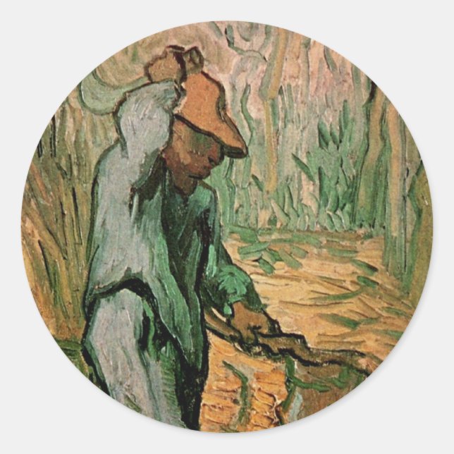 Adesivo Woodcutter (após Millet), por Vincent van Gogh (Frente)