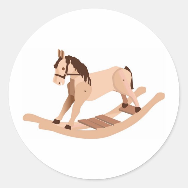 Adesivo Wooden Rocking Horse (Frente)