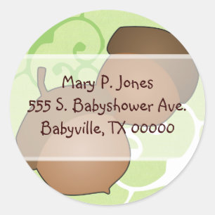 Adesivo Woodland Acorns Address Label Stickers