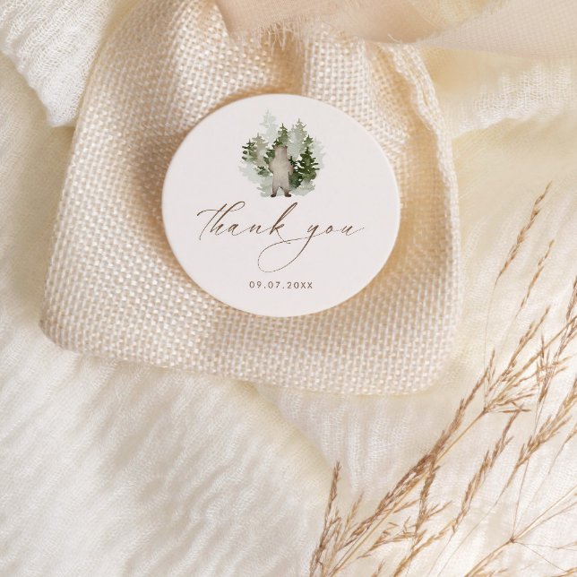 Adesivo Woodland Adventure Gênero Chá de fraldas neutro (Criador carregado)