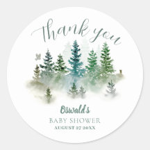 Woodland Watercolor Baby Shower
