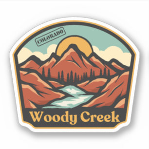 Adesivo Woody Creek, Colorado Sticker