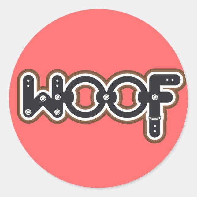 Adesivo Woof (Frente)
