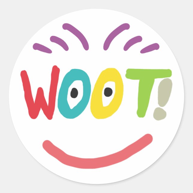 Adesivo Woot! (Frente)