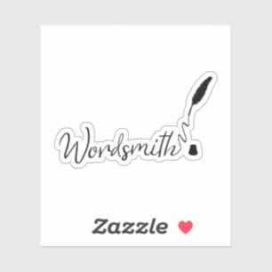 Adesivo Wordsmith Vinyl Die Cut Sticker para Escritores
