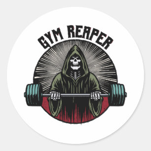 Adesivo Workout do Gym Reaper