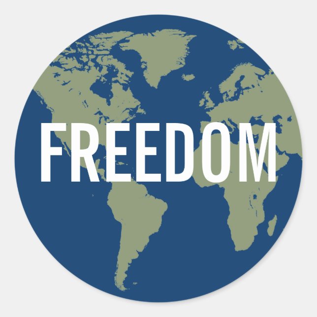 Adesivo World Freedom Sticker (Frente)