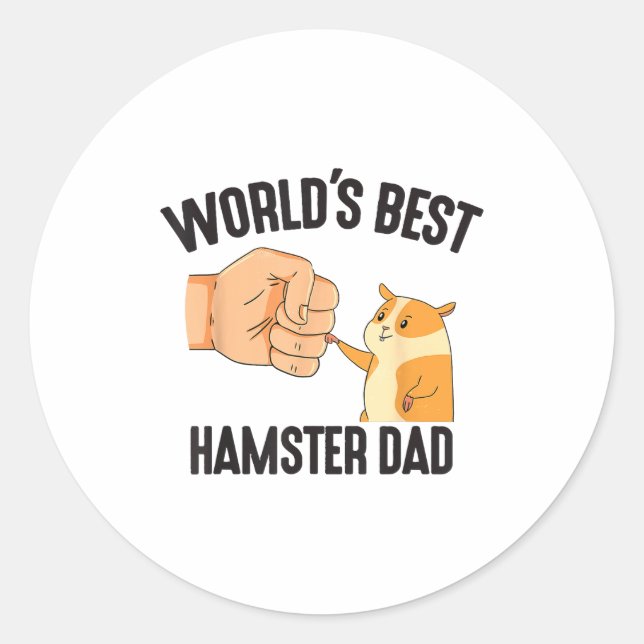 Adesivo World's Hamster Dad Costume For Animal Lovers Hams (Frente)
