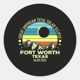 Adesivo Worth Texas Total Solar Eclipse 2024