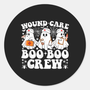 Adesivo Wound Care Boo Boo Crew Enfermeira Funny Ghost Hal