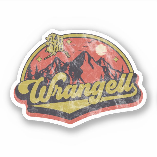 Adesivo Wrangell, Alasca (Frente)