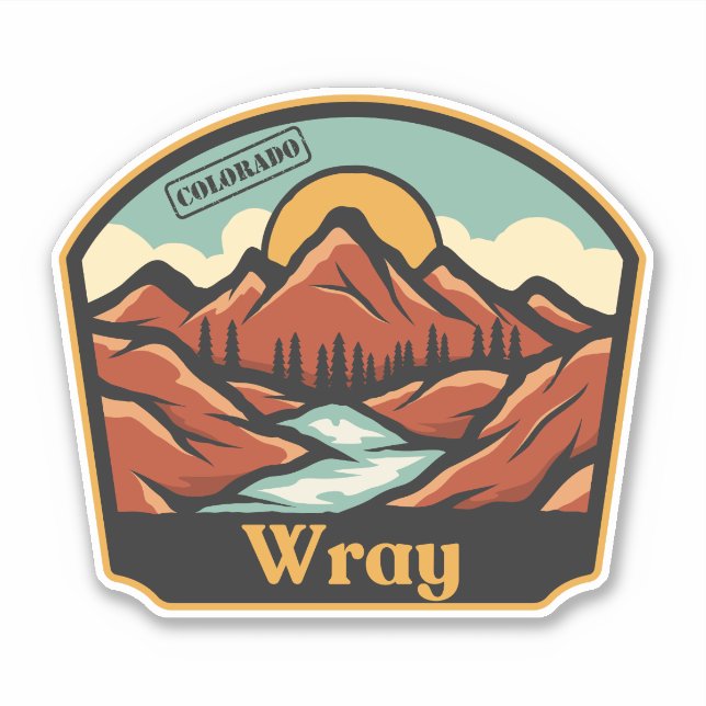 Adesivo Wray, Colorado (Frente)