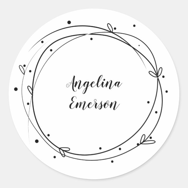 Adesivo Wreath Feminina (Frente)