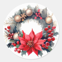 Adesivo Wreath Natal