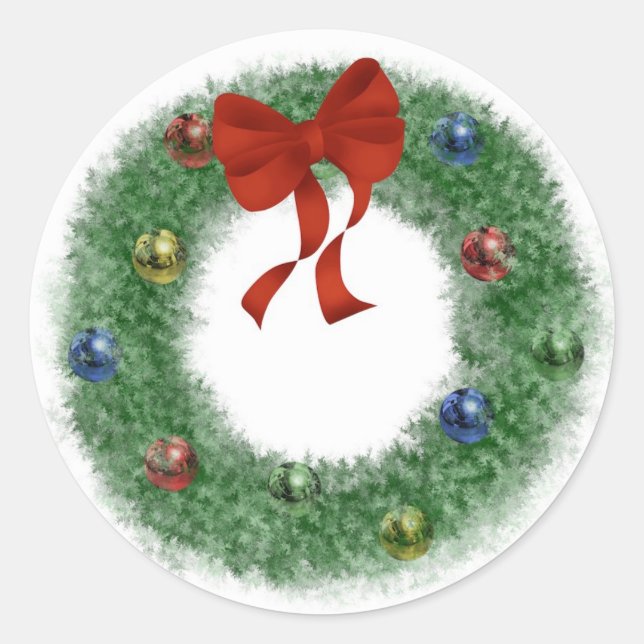 Adesivo Wreath Natal (Frente)