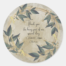 Adesivo Wreath Olive Personalizada