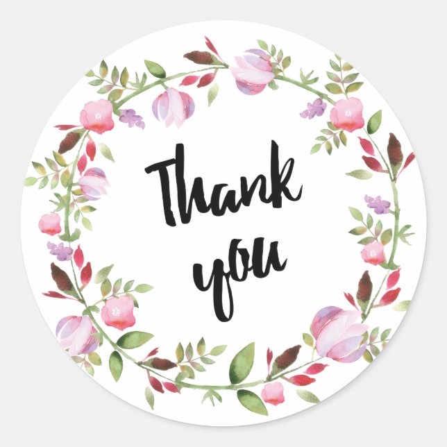 Adesivo Wreath Watercolor (Frente)