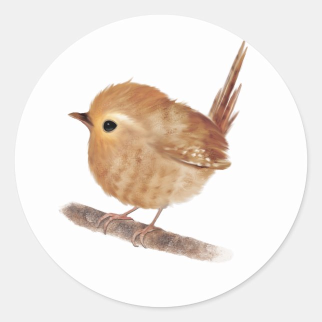 Adesivo Wren Bird Personalizado (Frente)